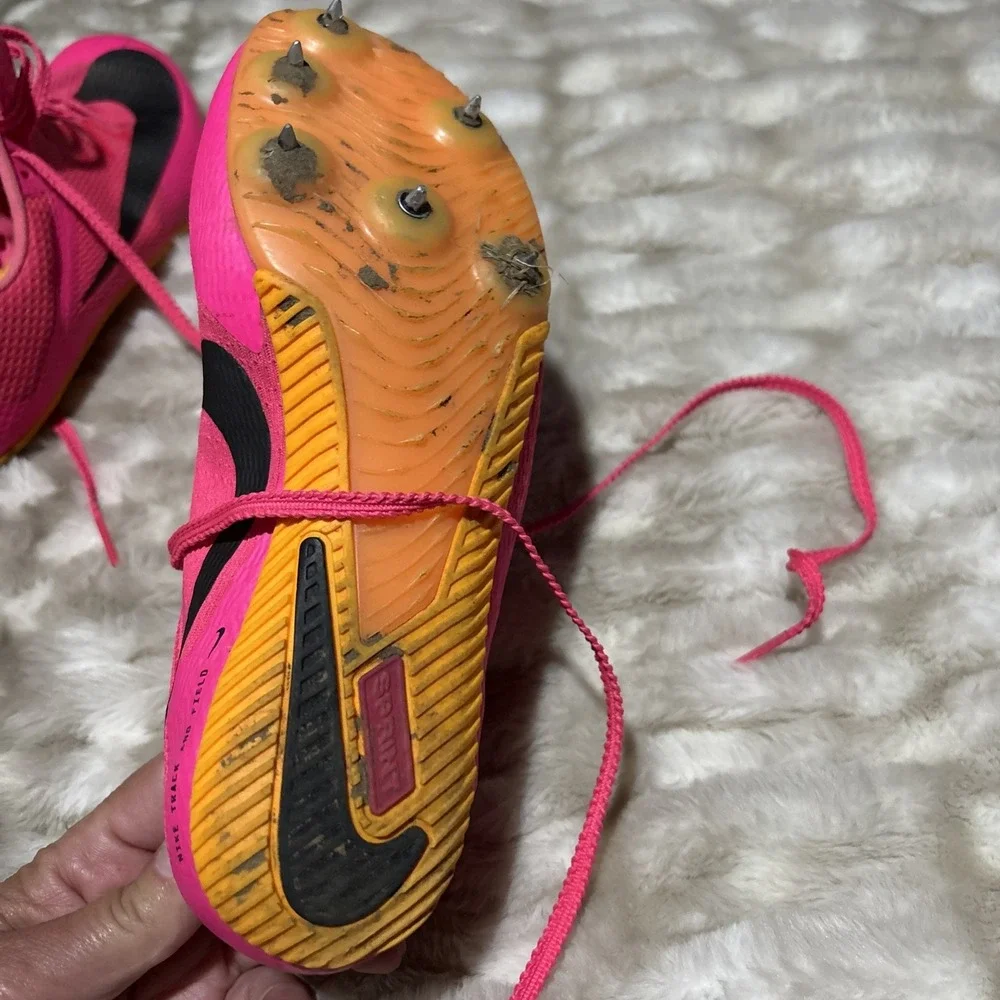 Nike Zoom Rival Track & Field Spikes Pink Youth 3.5 DC8753-600